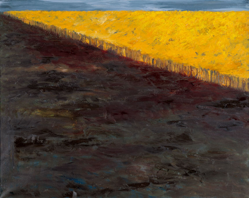 Bernd Zimmer | Campo di Grano, 1987 | Öl/Leinwand | 80 × 100 cm | WVZ 628