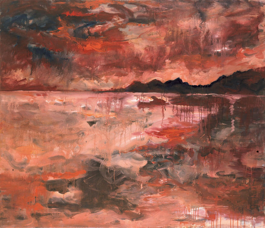 Bernd Zimmer | Monte Portofino – Gewitter, 1988 | Öl/Leinwand | 120 × 140 cm | WVZ 632