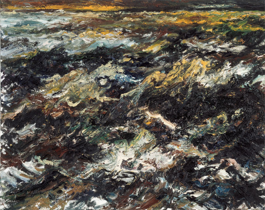 Bernd Zimmer | Mare Mosso, 1987 | Öl/Leinwand | 80 × 100 cm | WVZ 660