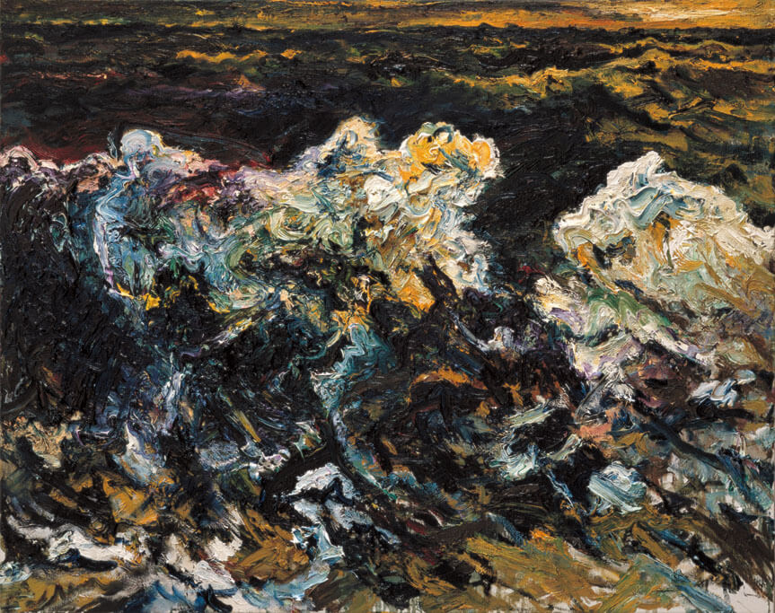 Bernd Zimmer | Mare Mosso, 1987 | Öl/Leinwand | 80 × 100 cm | WVZ 661