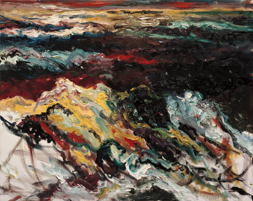 Bernd Zimmer | Mare Mosso, 1987 | Öl/Leinwand | 80 × 100 cm | WVZ 663