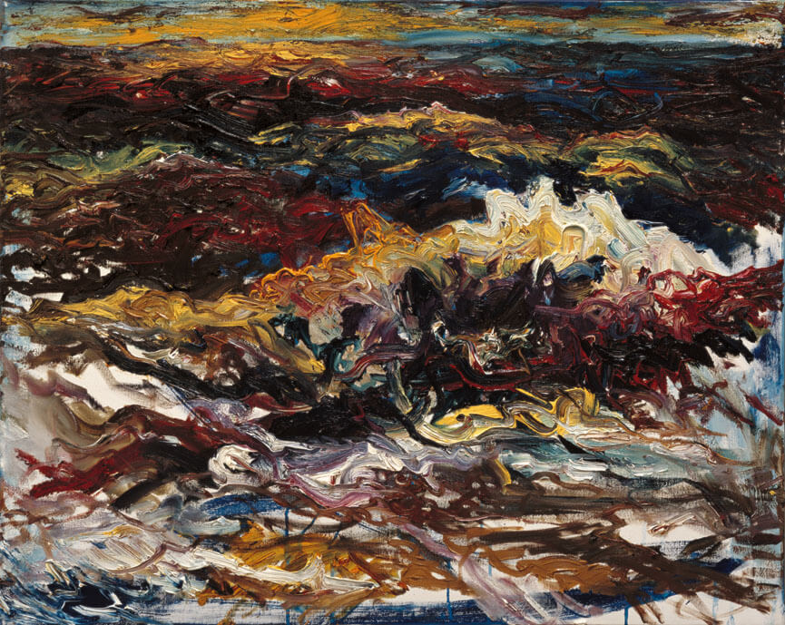 Bernd Zimmer | Mare Mosso, 1987 | Öl/Leinwand | 80 × 100 cm | WVZ 664