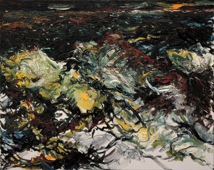 Bernd Zimmer | Mare Mosso, 1987 | Öl/Leinwand | 80 × 100 cm | WVZ 670