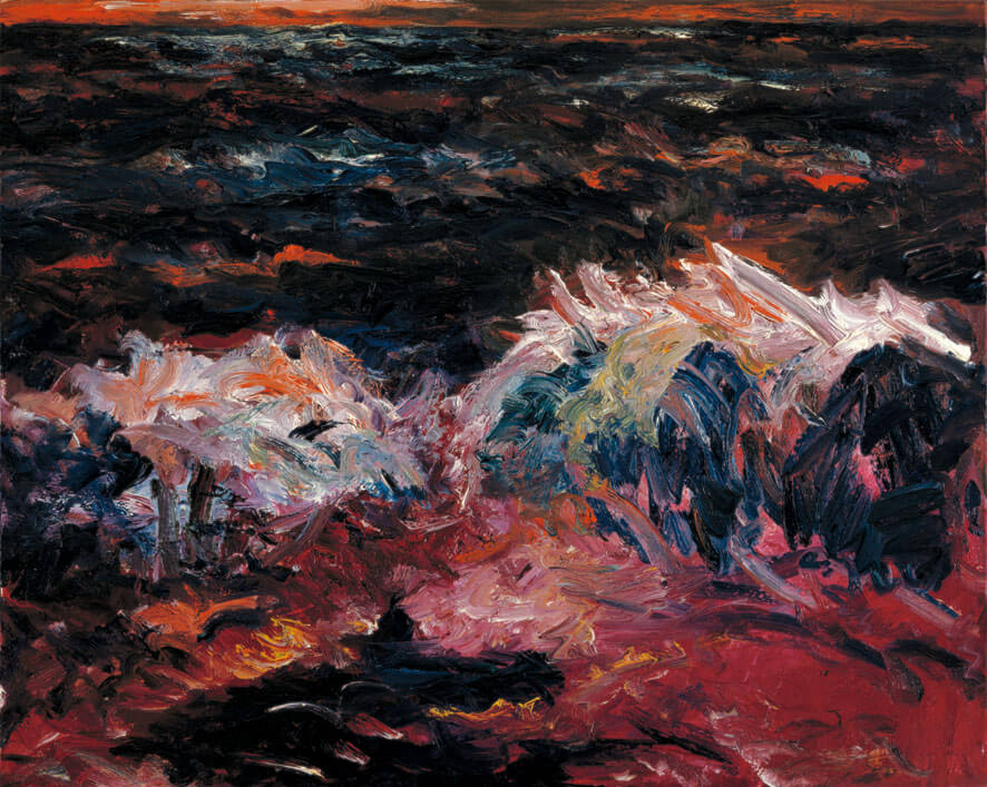 Bernd Zimmer | Mare Mosso, 1987 | Öl/Leinwand | 80 × 100 cm | WVZ 672