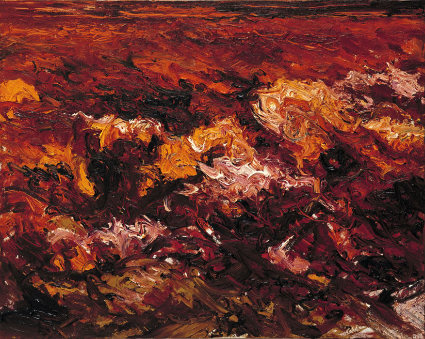 Bernd Zimmer | Mare Mosso, 1987 | Öl/Leinwand | 80 × 100 cm | WVZ 674