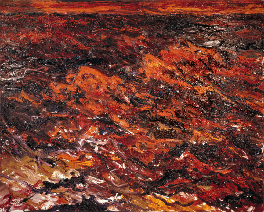 Bernd Zimmer | Mare Mosso, 1987 | Öl/Leinwand | 80 × 100 cm | WVZ 681