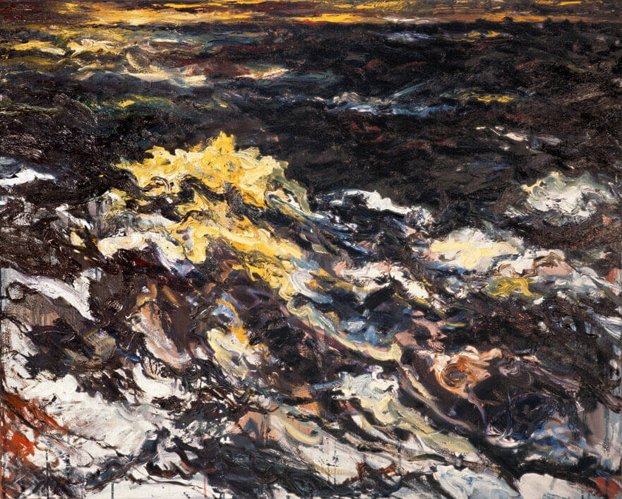 Bernd Zimmer | Mare Mosso, 1987 | Öl/Leinwand | 80 × 100 cm | WVZ 682