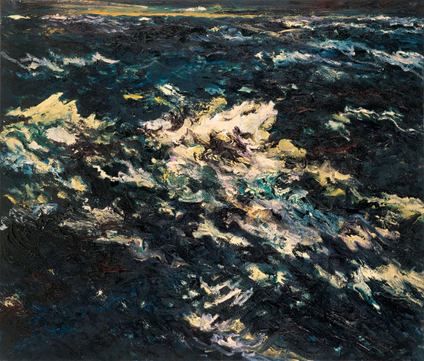 Mare Agitato, 1987/88 | Öl/Leinwand | 120 × 140 cm | WVZ 685