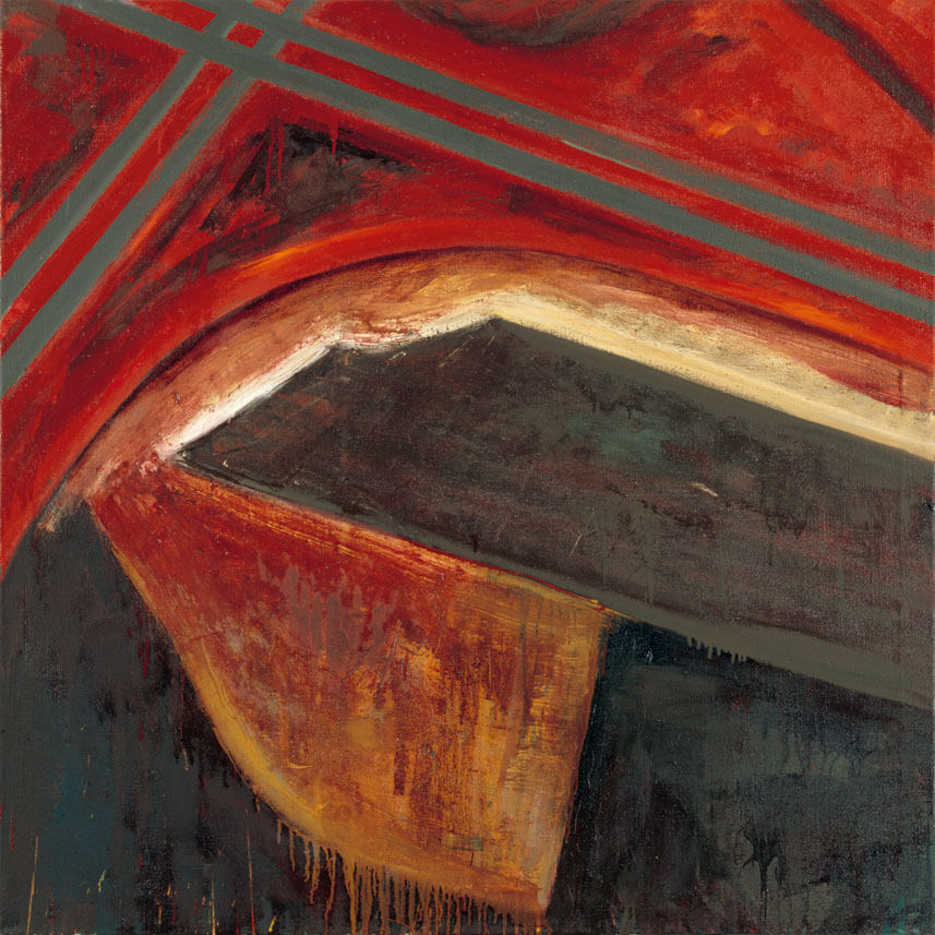 Bernd Zimmer | Nr. 11 (Kreuz), 1987 | Öl/Leinwand | 120 × 120 cm | WVZ 690