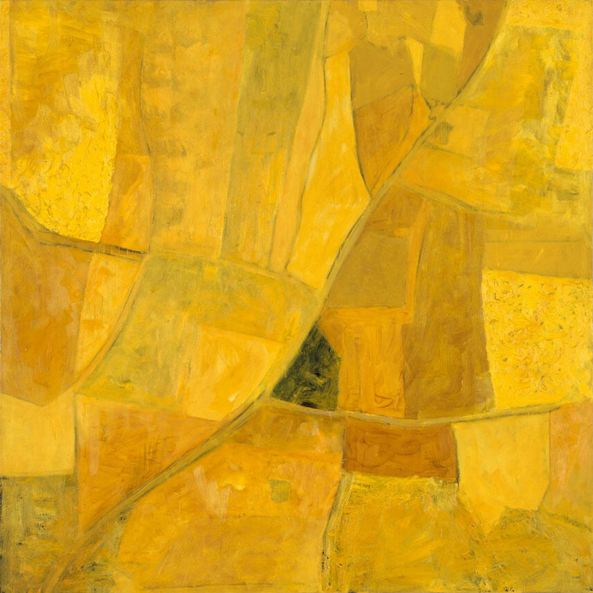Bernd Zimmer | Nr. 14 (Felder. Gelb), 1987 | Dispersion, Öl/Leinwand | 230 × 230 cm | WVZ 692