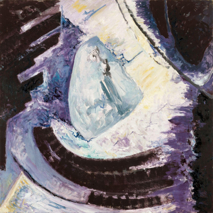 Bernd Zimmer | Nr. 17 (Weiher), 1987 | Acryl, Öl/Leinwand | 230 × 230 cm | WVZ 694