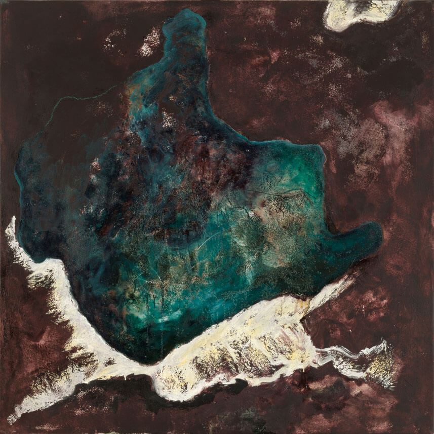 Nr. 19 (Staffelsee), 1987 | Dispersion, Öl/Leinwand | 120 × 120 cm | WVZ 696