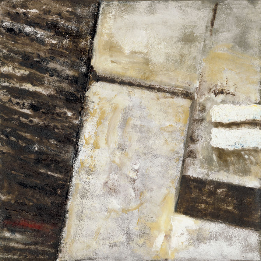 Nr. 23 (Silage – Futter), 1987 | Öl, Teerpappe/Leinwand | 120 × 120 cm | WVZ 699