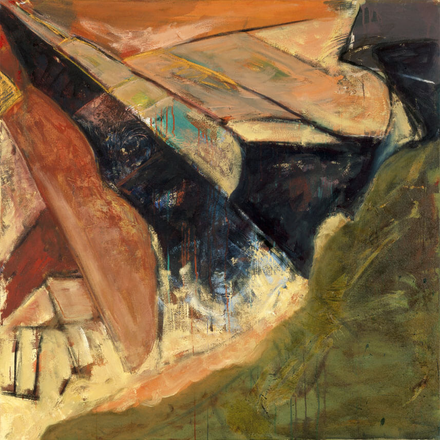 Bernd Zimmer | Nr. 27 (Küste), 1987 | Dispersion, Öl/Leinwand | 120 × 120 cm | WVZ 702