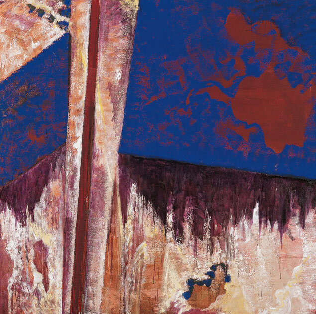 Bernd Zimmer | Nr. 36 (Schatten), 1988 | Dispersion, Öl/Leinwand | 230 × 230 cm | WVZ 709