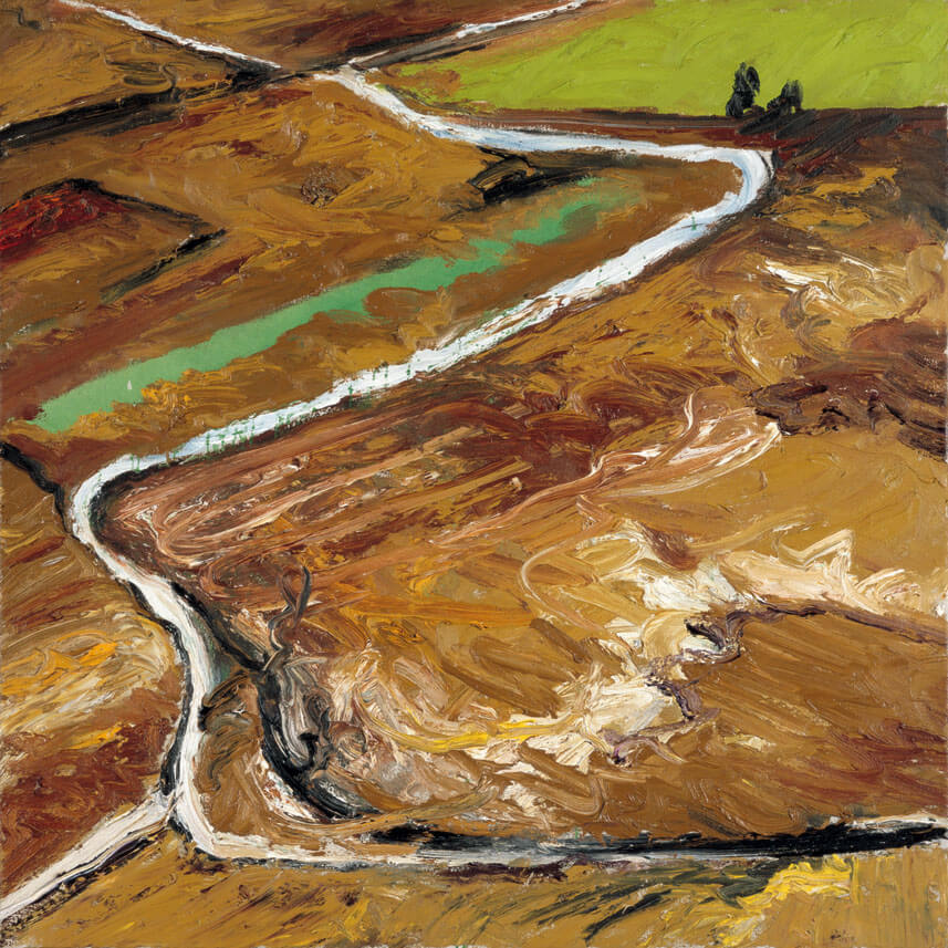 Bernd Zimmer | Nr. 37 (Frühling), 1988 | Öl/Leinwand | 120 × 120 cm | WVZ 710