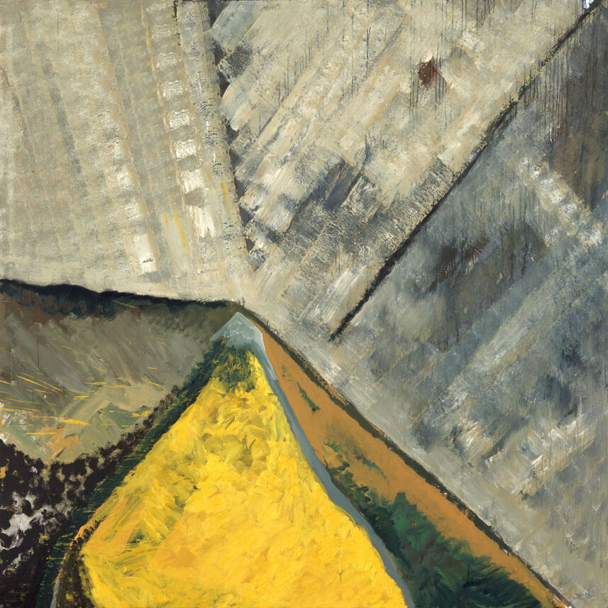 Nr. 44 (Kolchose), 1988 | Dispersion, Öl/Leinwand | 230 × 230 cm | WVZ 714