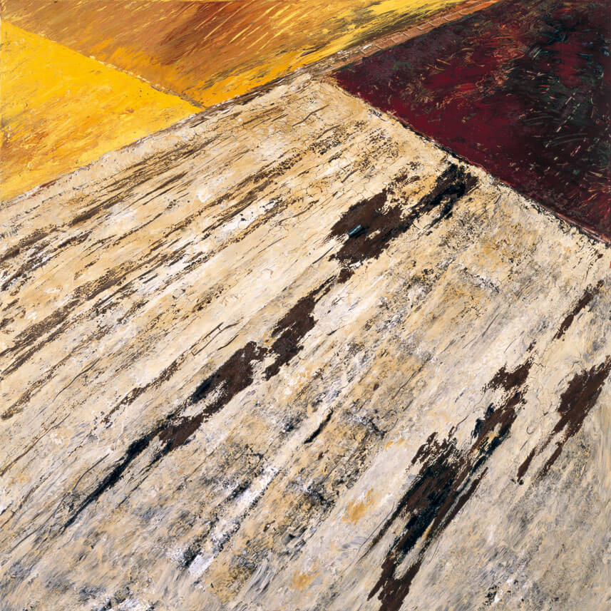 Nr. 57 (R.), 1988 | Acryl, Öl/Leinwand | 100 × 100 cm | WVZ 726