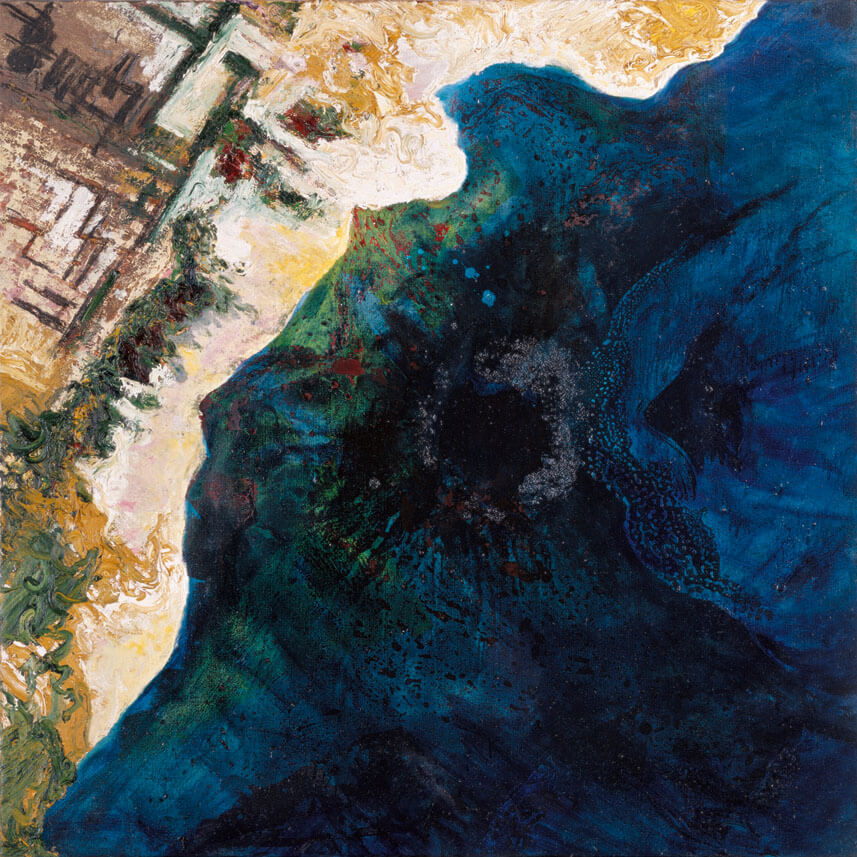 Nr. 68 (R./Vulkan), 1988 | Öl/Leinwand | 120 × 120 cm | WVZ 737