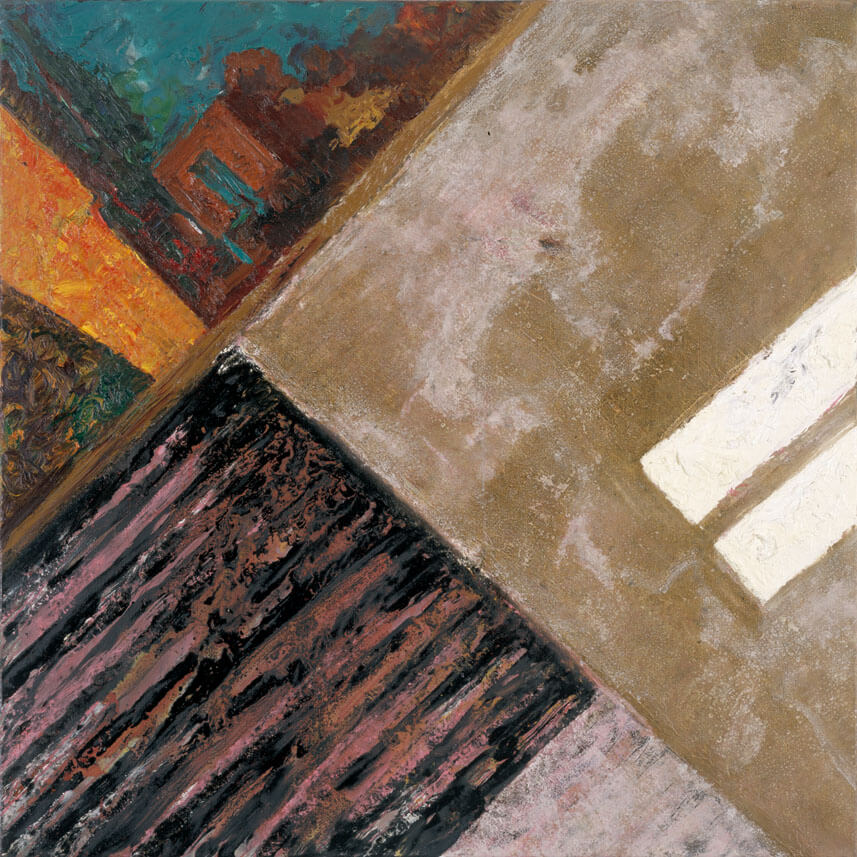 Nr. 73 (R./Racolta), 1988 | Acryl, Öl/Leinwand | 120 × 120 cm | WVZ 743