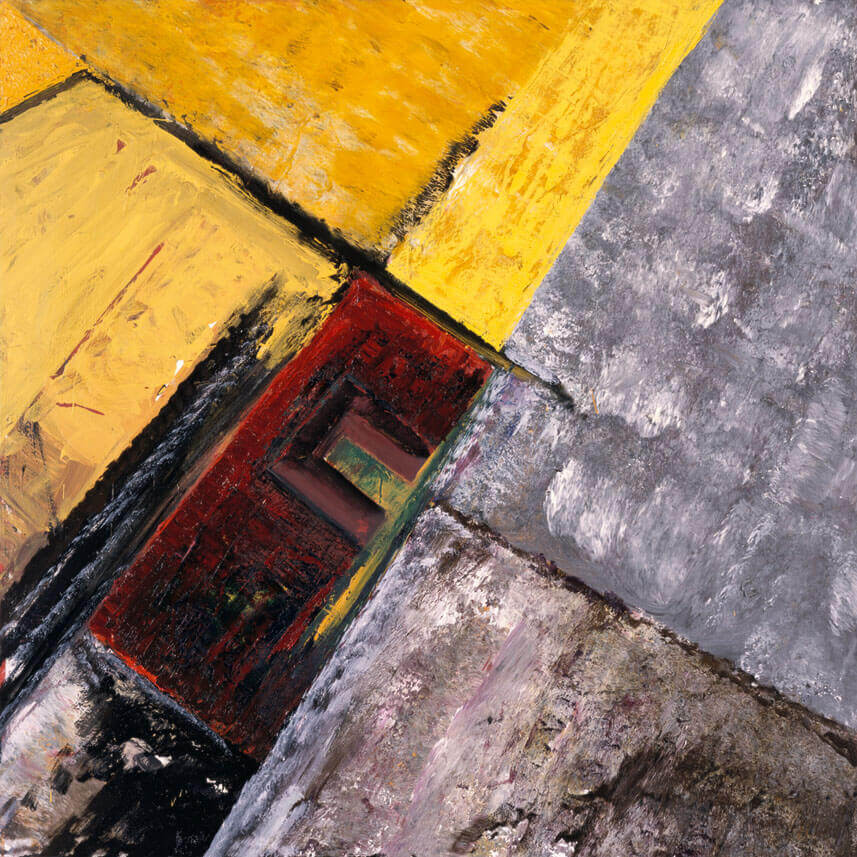 Bernd Zimmer | Nr. 76 a (R.), 1988 | Öl/Leinwand | 100 × 100 cm | WVZ 746