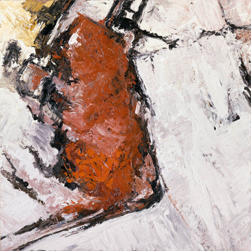 Bernd Zimmer | Nr. 79 a (R.), 1988 | Öl/Leinwand | 120 × 120 cm | WVZ 749