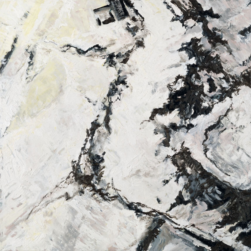 Nr. 88 b (Schnee/Gelblich), 1989 | Öl/Leinwand | 230 × 230 cm | WVZ 759
