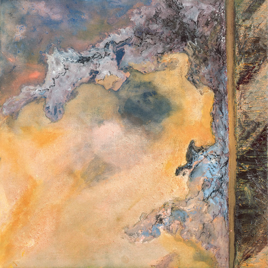 Nr. 90 (Lagune), 1989 | Acryl, Sand/Leinwand | 120 × 120 cm | WVZ 760