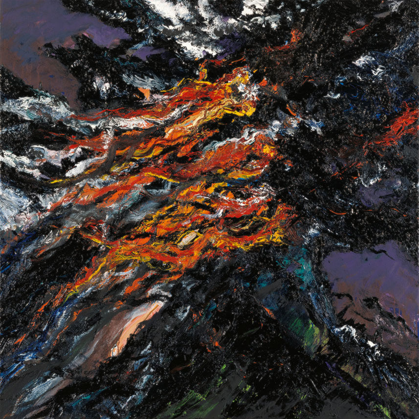 Bernd Zimmer | Nr. 114, 1989 | Öl/Leinwand | 120 × 120 cm | WVZ 784