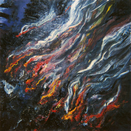 Nr. 118 b (Feuer), 1989/90 | Öl/Leinwand | 120 × 120 cm | WVZ 789