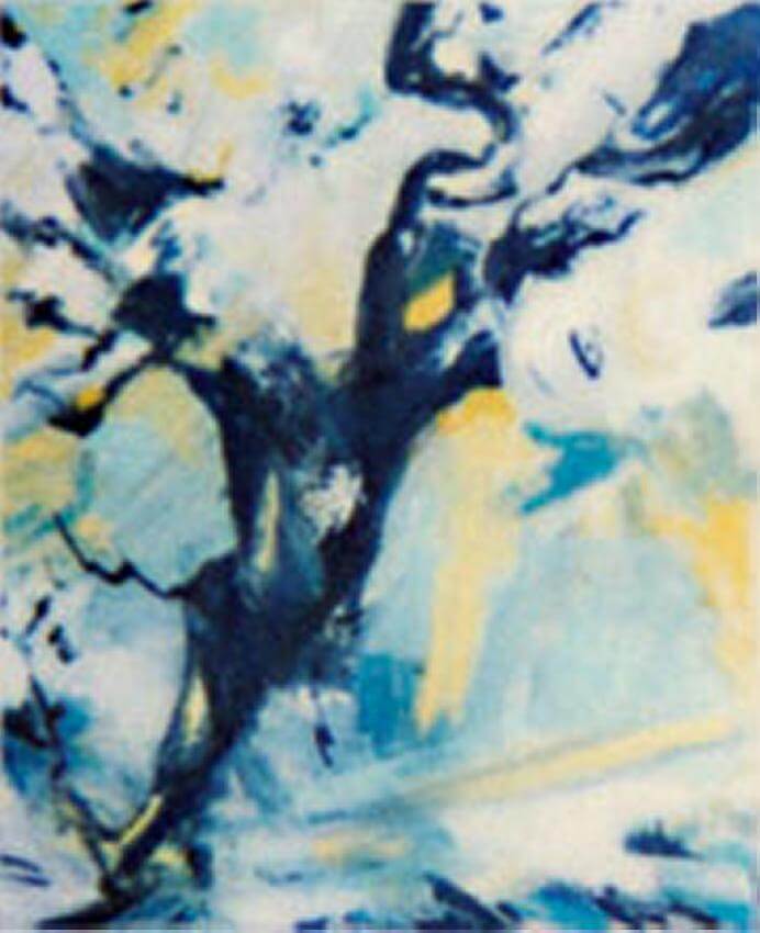 Baum. Winter, 1990 | Acryl/Leinwand | 100 × 80 cm | WVZ 825.1