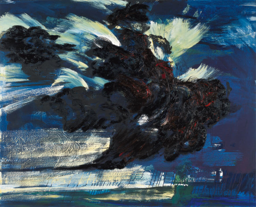 Bernd Zimmer | Gewitterwolke, 1989/90 | Acryl, Öl/Leinwand | 130 × 160 cm | WVZ 831