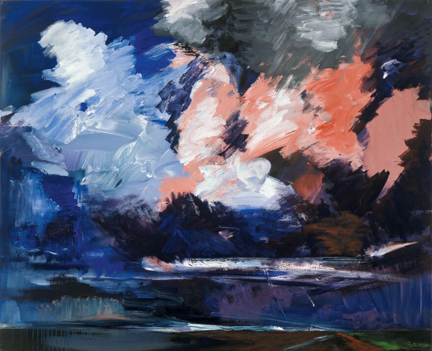 Bernd Zimmer | Wolken, 1990 | Acryl/Leinwand | 130 × 160 cm | WVZ 833