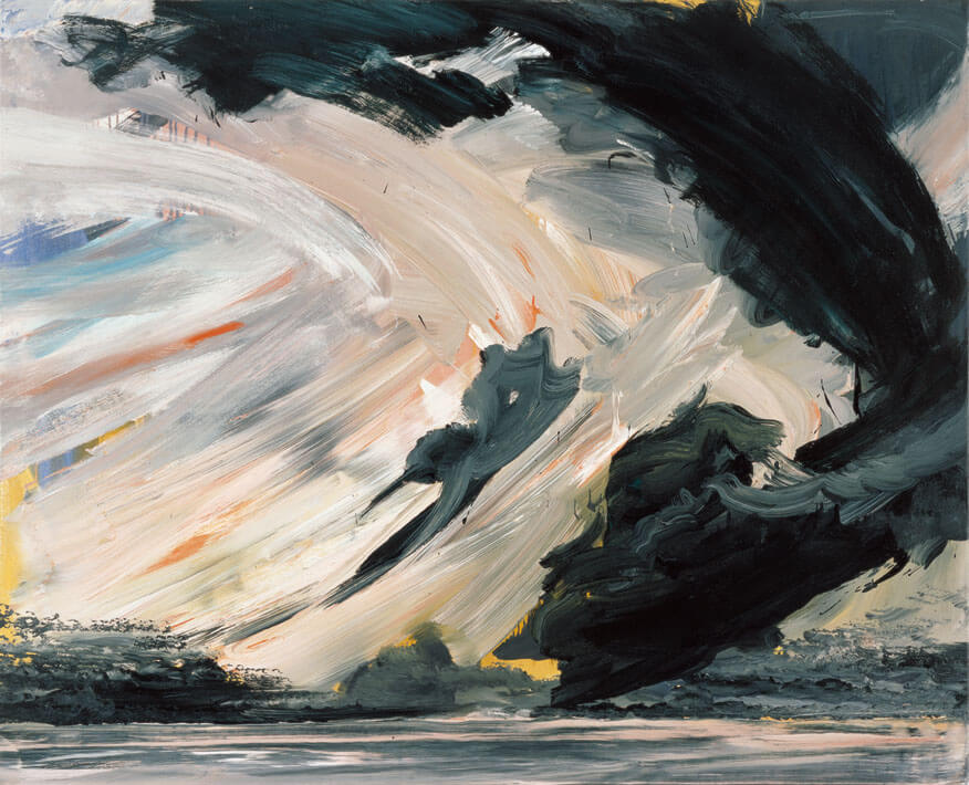 Bernd Zimmer | April. Sturm I, 1990 | Acryl/Leinwand | 130 × 160 cm | WVZ 858