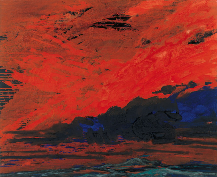 Juli (Monatsbilder), 1990 | Acryl/Leinwand | 130 × 160 cm | WVZ 865