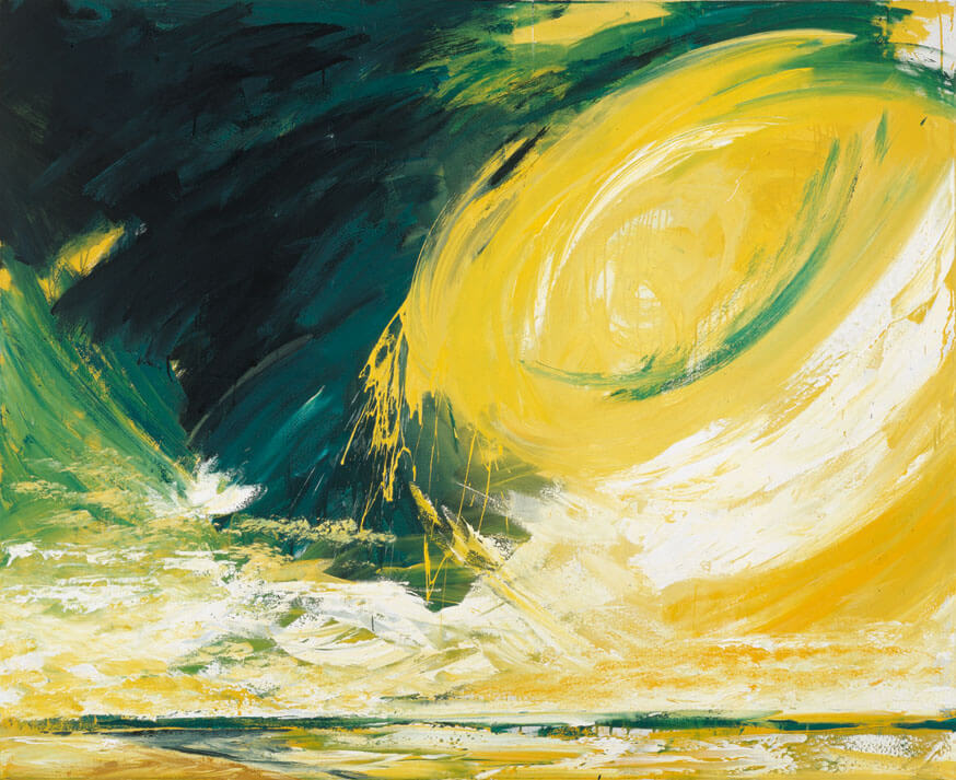 August (Monatsbilder), 1990 | Acryl/Leinwand | 130 × 160 cm | WVZ 868