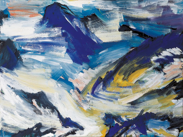 Winter. Übergang, 1991 | Acryl/Leinwand | 150 × 200 cm | WVZ 874