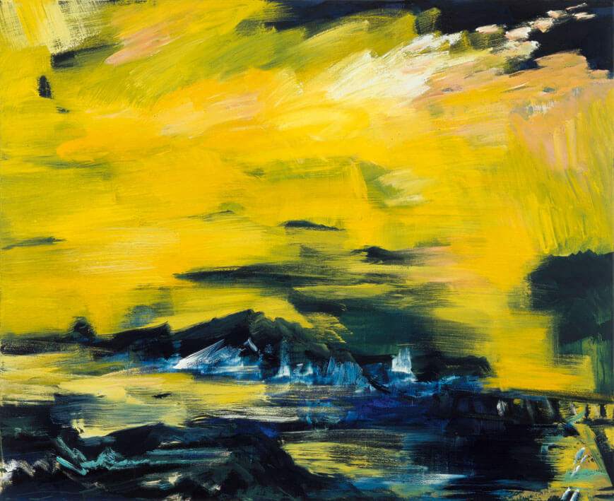 Abend (Himmelbilder), 1990/91 | Acryl/Leinwand | 130 × 160 cm | WVZ 879