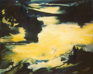 Nahendes Gewitter (Himmelbilder), 1991 | Acryl/Leinwand | 130 × 160 cm | WVZ 880