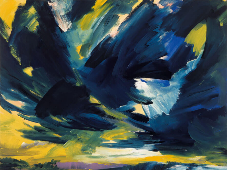 Dezember (Schauer. Himmelbilder), 1990/91 | Acryl/Leinwand | 150 × 200 cm | WVZ 881