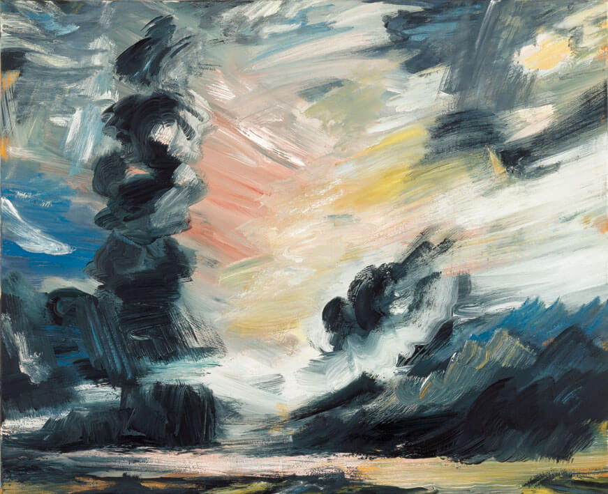 Aufwind (Himmelbilder), 1990/91 | Acryl/Leinwand | 130 × 160 cm | WVZ 899