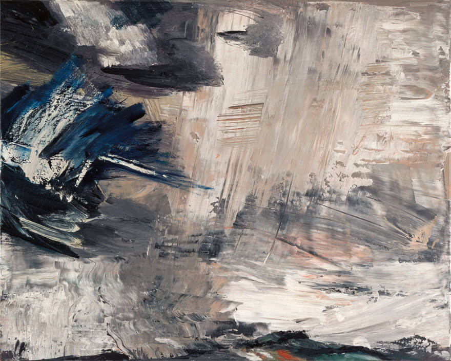 Aufsteigender Nebel (Himmelbilder), 1991 | Acryl/Leinwand | 80 × 100 cm | WVZ 900