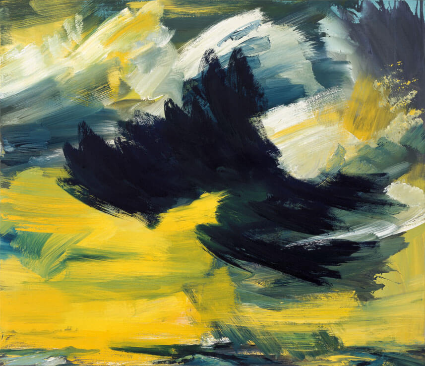 Störung (Himmelbilder), 1991 | Acryl/Leinwand | 120 × 140 cm | WVZ 901