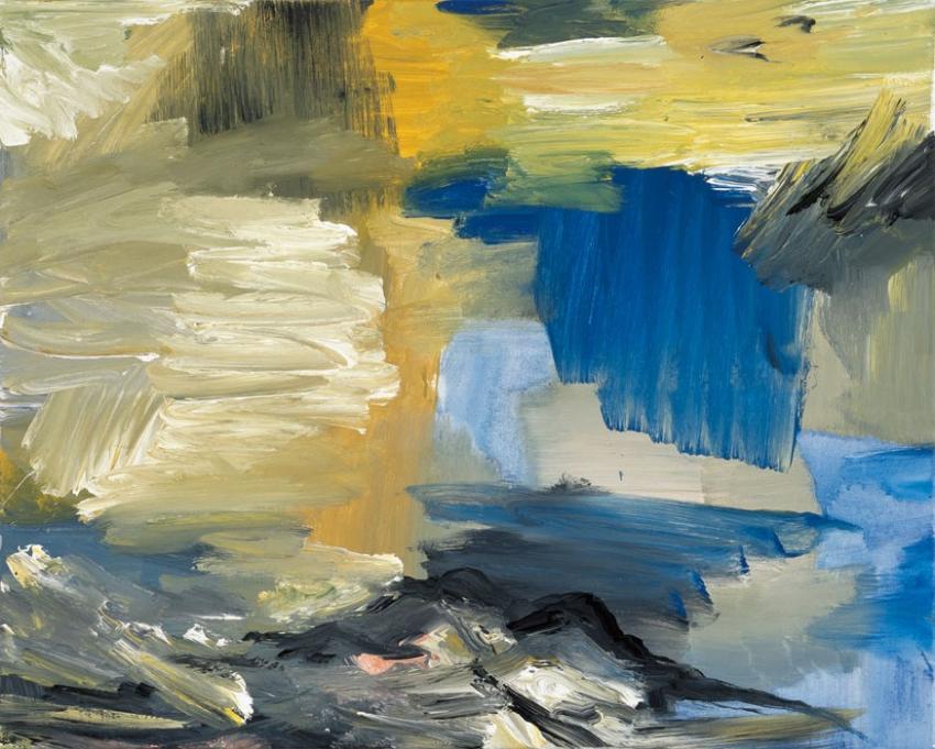 Durchblick (Himmelbilder), 1991 | Acryl/Leinwand | 80 × 100 cm | WVZ 903