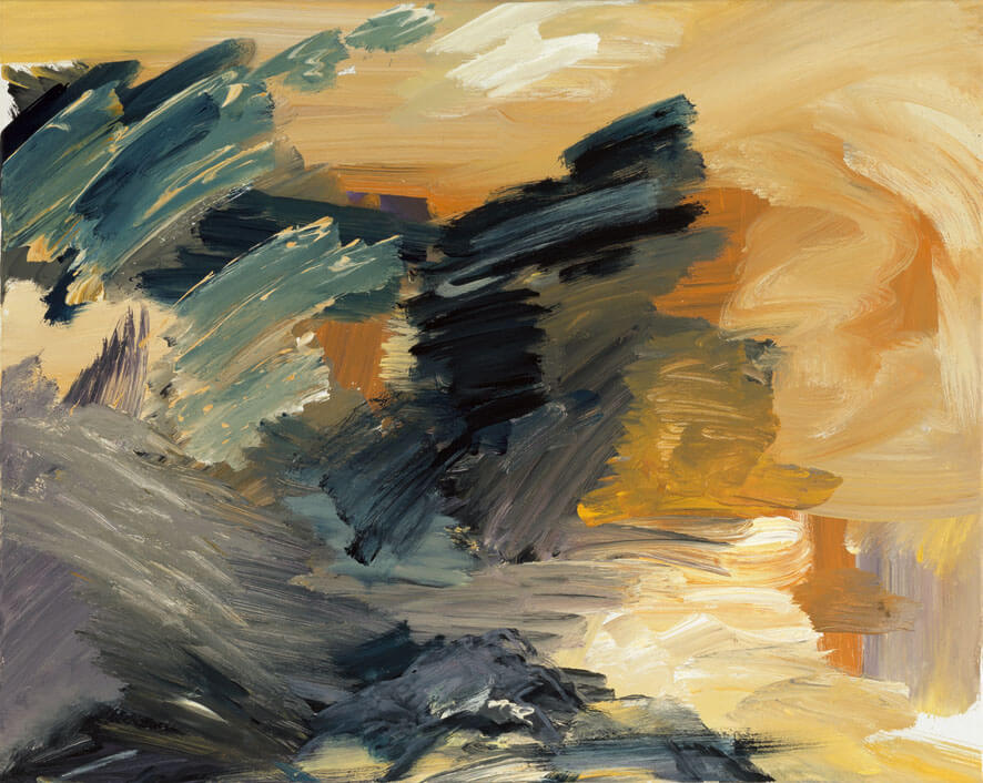 Nahendes Gewitter (Himmelbilder), 1991 | Acryl/Leinwand | 80 × 100 cm | WVZ 908