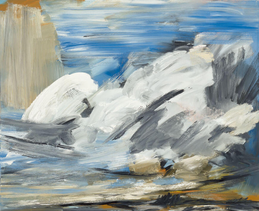 Sommerwolke (Himmelbilder), 1990/91 | Acryl/Leinwand | 130 × 160 cm | WVZ 922