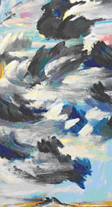 Bernd Zimmer | Himmel. Wolken (Himmelbilder), 1991/92 | Acryl/Leinwand | 210 × 110 cm | WVZ 927.2