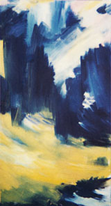 Bernd Zimmer | Himmel. Morgen, 1991 | Acryl/Leinwand | 210 × 110 cm | WVZ 927.4