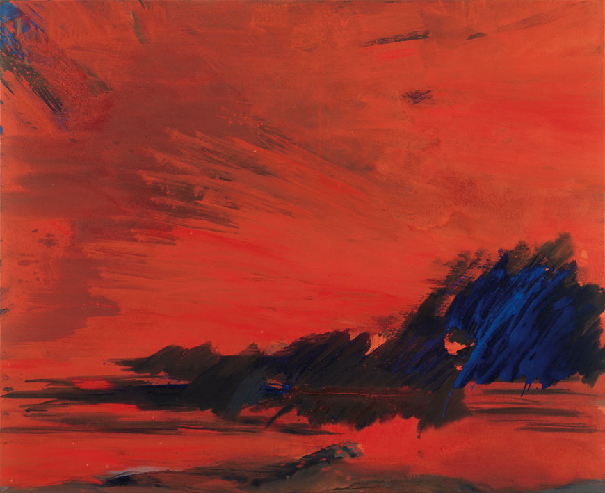 Juli. Abend (Himmelbilder), 1990/91 | Acryl/Leinwand | 130 × 160 cm | WVZ 933