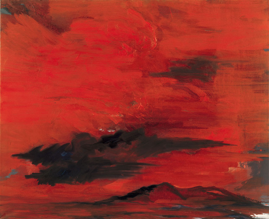 Juli. Abend II (Himmelbilder), 1991 | Acryl/Leinwand | 130 × 160 cm | WVZ 934